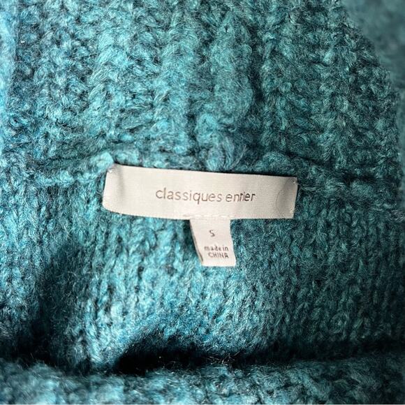 Classiques Entier Sweater Small Wool Mohair Blend Wide Bell Sleeve Cowl Neck - Picture 5 of 11